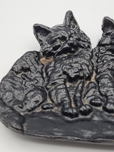 Antique Bradley & Hubbard Black Kitten /Cats Tray # 1640 - Picture 4 of 6