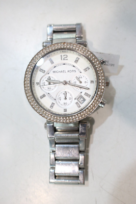 Michael Kors Stainless Steel Crystal Pearl Face Watch Michael Kors Women main image 4
