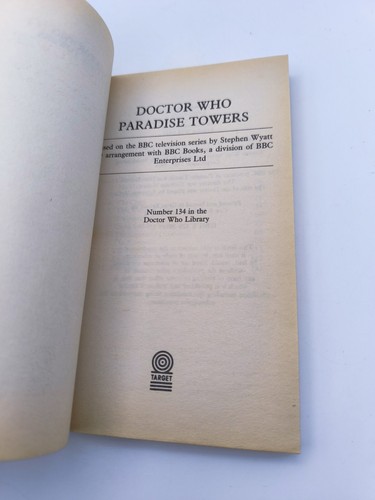Doctor Who Paradise Towers 1992 Target Blue Spine. Unread Excellent condition - Picture 8 of 9