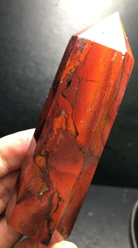 126g WOW! Ocean Jasper Quartz Geode Reiki Agate CRYSTAL WAND POINT Healing X174 - Picture 1 of 6