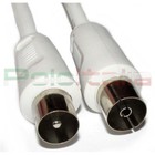 Cavo da 0,5 a 20m ANTENNA TV maschio/femmina Schermato coassiale IEC prolunga av
