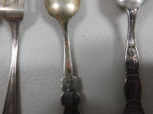 5 Small Pieces Of Sterling Flatware - 3 Spoons 1 Fork 1 Ladle Weight 42g (1.5oz) - Picture 8 of 12