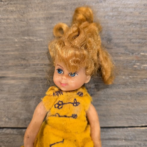 VINTAGE BARBIE LIL SISTER BLONDE TUTTI DOLL Yellow DRESS MATTEL 1965 BENDABLE - Picture 2 of 14