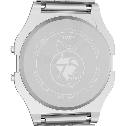 Timex T80 x Peanuts Gang Snoopy Limited Edition Silver Digital Watch TW2Y20000 - Picture 5 of 6