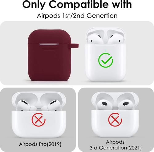 Compatible with Airpod 2&1 Case Cover, Cute Silicone Protective Accessories Case - Picture 3 of 12