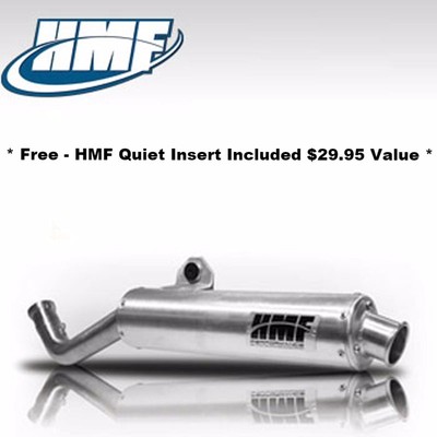 HMF Performance SlipOn Black w//Euro-Polish Cap Exhaust Yamaha Grizzly 660 02-08