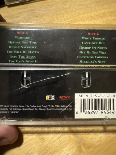 Vengeance Rising - Anthology Cassette Tape rare! Christia - Imagen 2 de 4