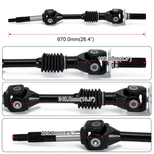 Rear Axle Drive Shaft For Kawasaki Mule 2510 3000 3010 4000 4010 KAF 620 950 4X4 - Foto 7 di 18