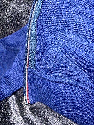 Mens Vintage Blue Moncler Maglia Cardigan Hoodie Sweatshirt 3XL TRIM Like Large - Picture 16 of 18