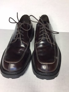 J-Crew-Size-7-Vera-Gomma-Brown-Leather-Lace-Up-Oxfords-M38426-Made-in-Italy