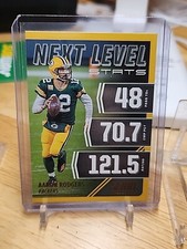 2021 SCORE AARON RODGERS NEXT LEVEL STATS GOLD VARIATION RARE