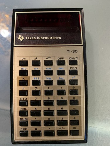 Calculatrice vintage à LED Texas Instruments TI30 - Photo 7/10