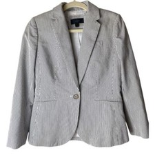 J.Crew Pinstriped Cotton Blazer 4