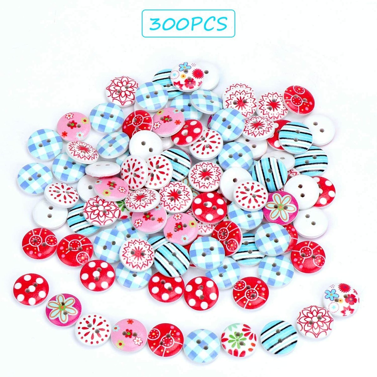 Bottoni in cocco lucidi e brillanti da 23 mm. 6 colori e 3 bottoni per confezione. - Italia
