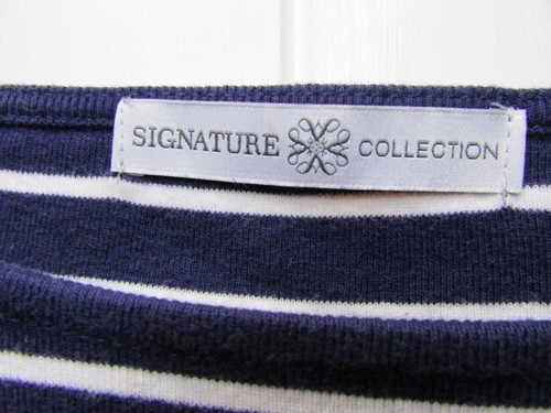 Signature Collection Top marineblau weiß gestreift Größe Medium - Bild 3 von 5