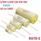 1/4W 1/2W 1W 2W 3W Rx70-E High precision Instrumentation Sampling Resistor 0.01%