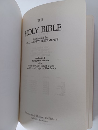 Holy Bible KJV King James Version Red Letter Ed Study Helps & Dictionary 1979 - Picture 5 of 11
