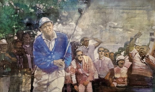 Walt Spitzmiller On in One Print Golf Arnold Palmer 1960 US Open Cherry Hills - Picture 2 of 5