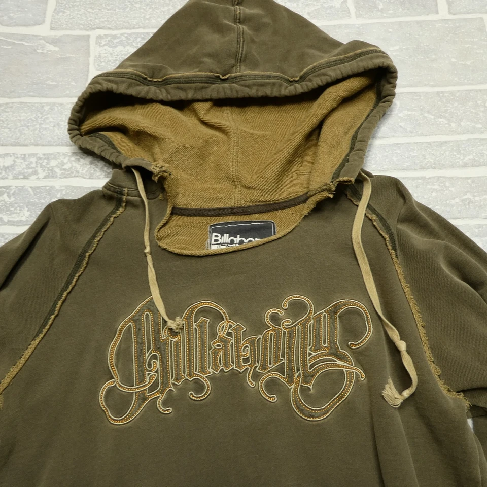 Sudadera con Capucha Billabong DE COLECCIÓN Talla Pequeña Marrón Terry Francés Tejido Logo Bordado Foto 2 de 4