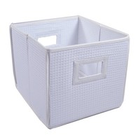 Badger Basket Folding Basket And Storage Cube, White, New, Free Shipping Badger Basket Folding Basket And Storage Cube, White, New, Free Shipping