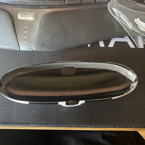 Mini R50/52/53 black & white Check Mirror With Folding Lever and rev counter - Picture 5 of 12