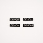 4PCS DENON Logo Badge Aluminium Label Replacement Parts