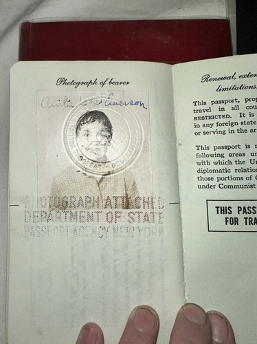 Anita Loos Signed PASSPORT - FIRST WOMAN SCREEN WRITER IN HOLLYWOOD - Very RARE - Bild 7 von 16