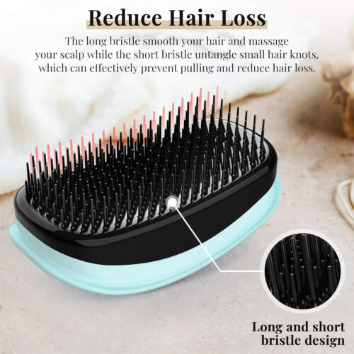 Detangling Hair Brush Mini Hairbrush for Wet Dry Curl Curly Tangle Free Comb - Picture 4 of 7