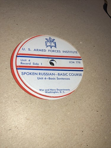US ARMED FORCES INSTITUTE SPOKEN Russian & How To Sing And Read Music Records - Picture 8 of 20