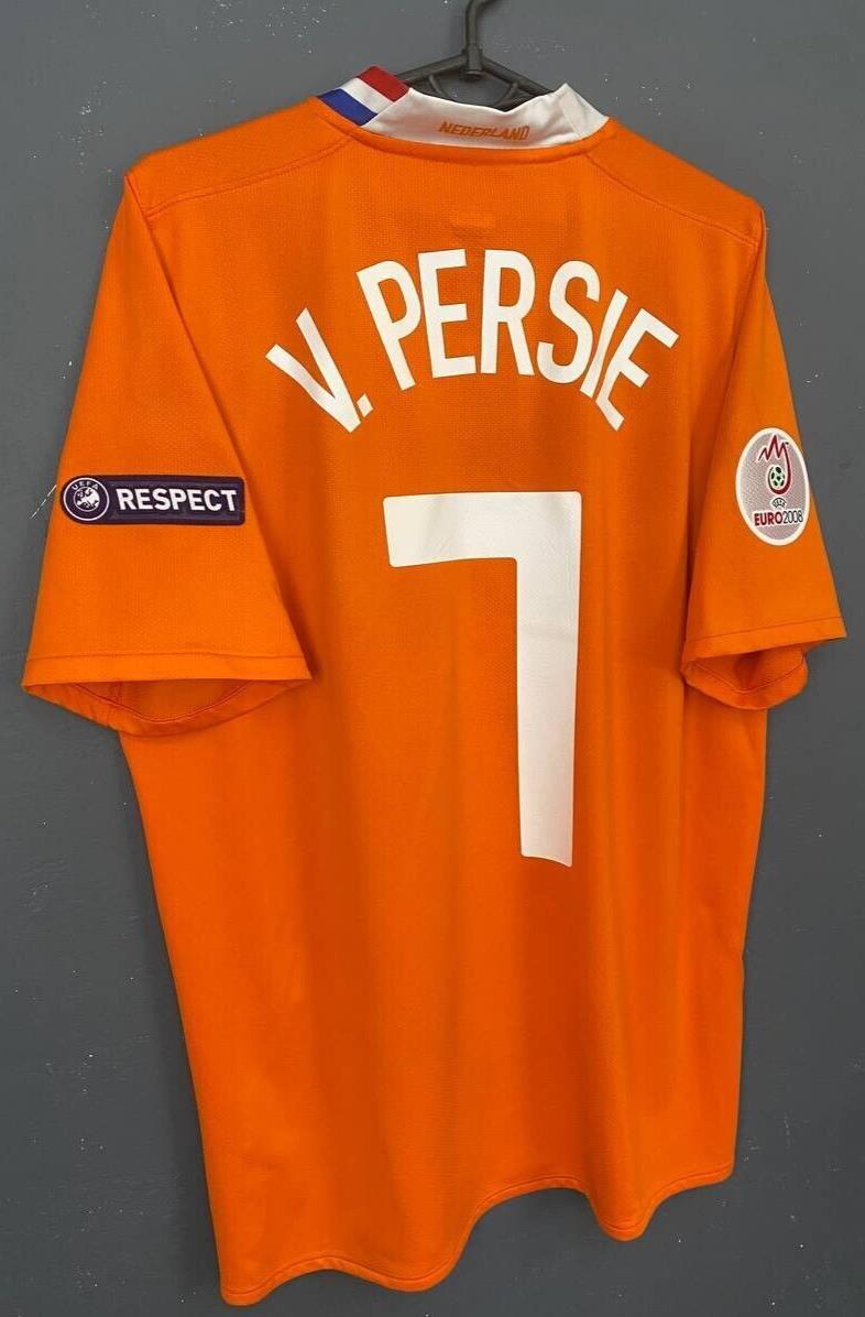 MEN VAN PERSIE HOLLAND 2008/2010 NETHERLANDS SOCCER FOOTBALL SHIRT