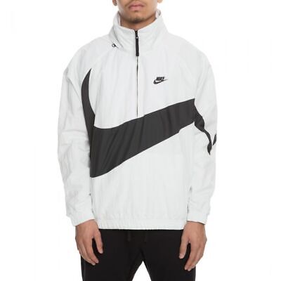 Nike Men's Sportswear Anorax Jacket White Black Sz 2XL Nike Men's Sportswear Anorax Jacket White Black Sz 2XL