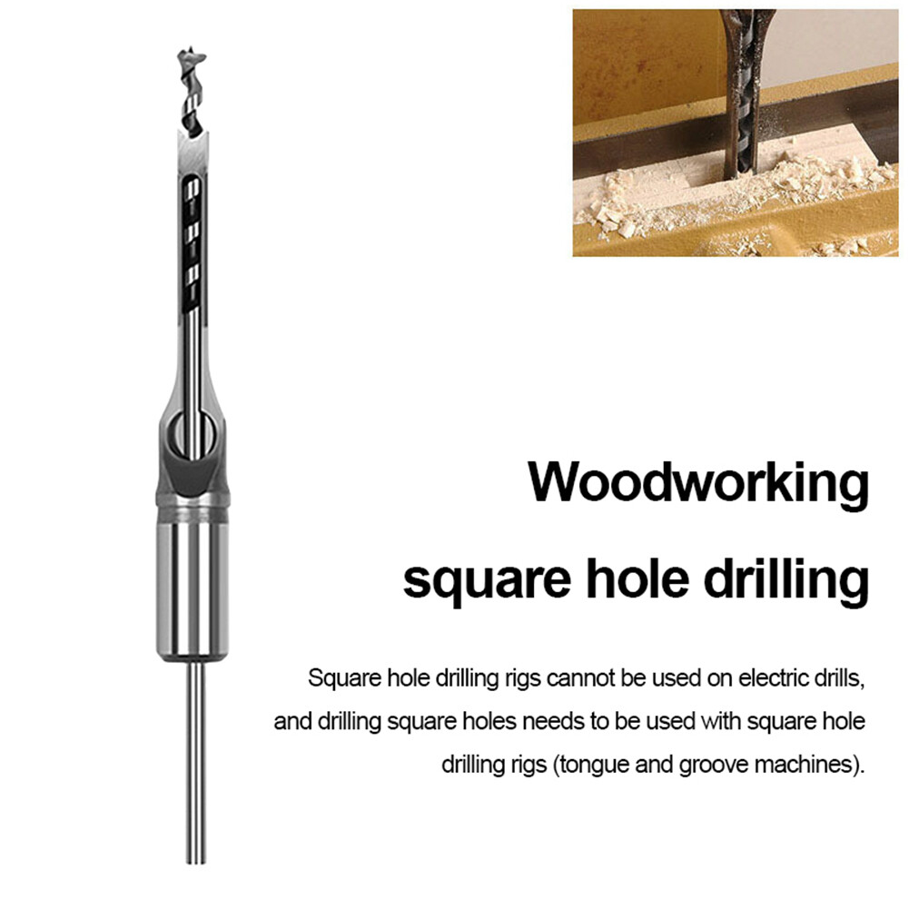 HSS Square Hole Drill Bit Sharp Mortiser Drill Bit DIY Furniture 7.94mm