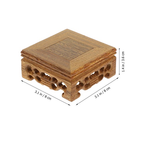 1 Stück Teekanne Sockel Holzsockel Sockel Holz Aufsteller Vasenständer Statuensockel - Bild 10 von 12