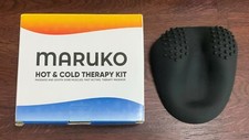 maruko hot cold therapy black silica gel massager, soothe sore muscles/fast ac