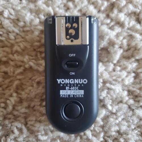 Yongnuo RF-603 C3 RF603 C3 Wireless Flash Trigger/Remote Bin I - Afbeelding 1 van 4