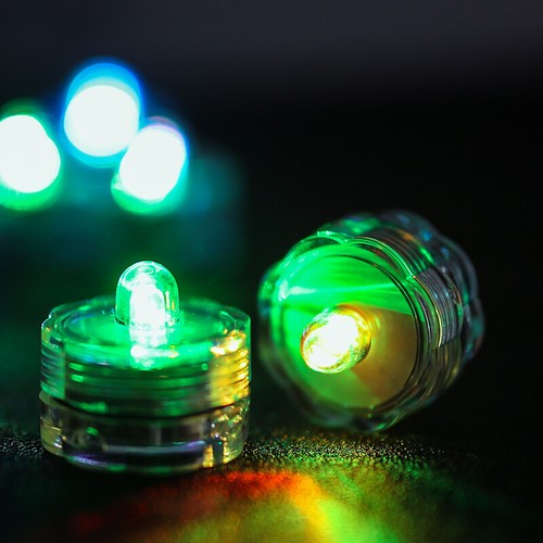 12pcs Submersible Waterproof Battery Operated LED Tea Lights Floralyte *BRIGHT* - Picture 14 of 51