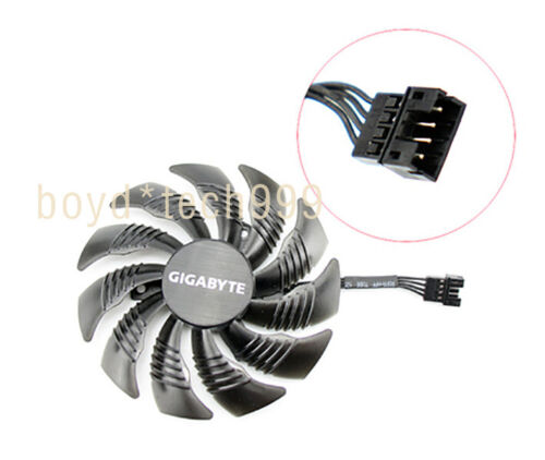 For Gigabyte RX580 Gaming 4G Graphics card cooling fan 85mm 40mm 12V 4-Pin - Photo 5/5