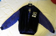 Vintage 2000 Super Bowl Baltimore Ravens Suede Jacket Large