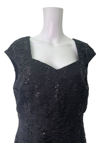 Vestido PAVO REAL Talla Grande 16 Negro Noche Midi Cremallera Mujer NUEVO EU44 PRECIO DE VENTA SUGERIDO POR EL FABRICANTE £25 - Imagen 5 de 11