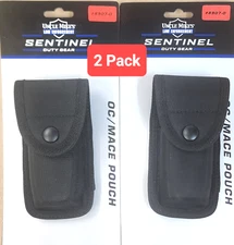 2) Uncle Mike's Sentinel OC/Mace Pouch Black Nylon Small 89070 *** 2-PACK ***