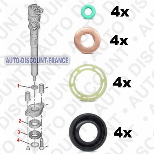 Kit joint injecteur 1.6 hdi COMPATIBLE PEUGEOT 206 207 307 308 407 CITROEN BOSCH - 第 2/4 張圖片