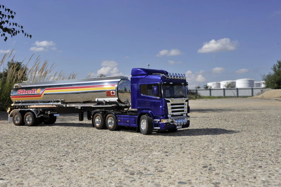 Tamiya 1:14 RC U.S.Tankauflieger 2Achs Gallant Eagle LKW Auflieger - Anhänger - Bild 3 von 4