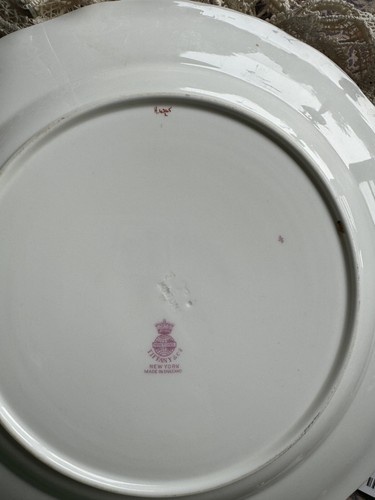 Set of 2 Antique Minton for Tiffany & Co Plates Gold Cobalt Bone China Numbered - Picture 19 of 19