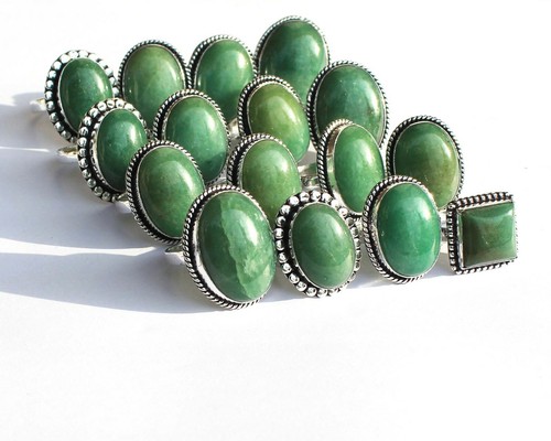 Green Aventurine Overlay Ring Wholesale Rings Crystal rings Handmade ring CP-32 - Picture 7 of 10