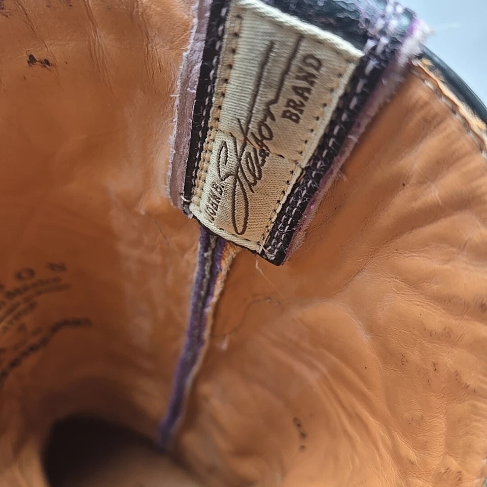 Botas vaqueras Stetson para mujer. Base Lila Talla US 7 Puntos Puntera Foto 3 de 4
