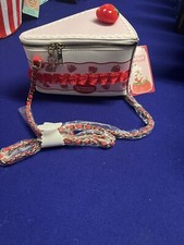 Strawberry Shortcake Cake Slice Figural Crossbody Bag NEW