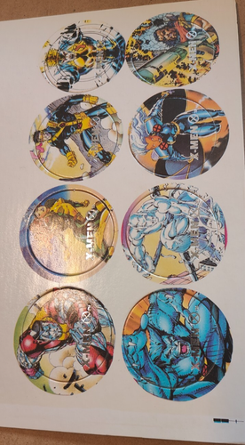 Icónico Jim Lee Marvel X-Men Serie Años 90 Pogs Sin Perforar Súper Raro Difícil de Encontrar!!!! - Imagen 9 de 10