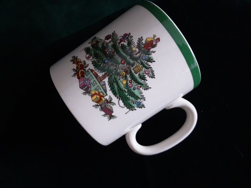 Spode Christmas Tree S 3324 F Dessert Plate & Mug Set Of 6 Pair. England - Picture 11 of 16