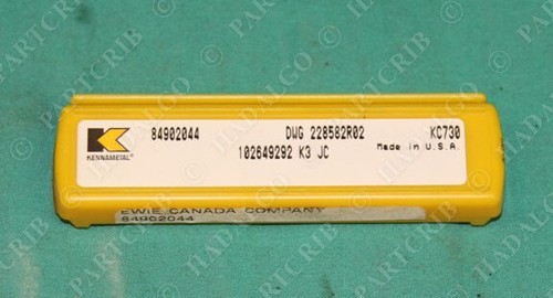 Kennametal DWG 228582R02 KC730 Carbide Inserts 102649292 K3 JC - Picture 1 of 3