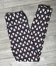 NEW Vintage LuLaRoe OS One Size Leggings Multicolored Geometric Abstract